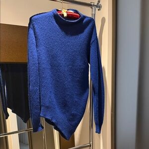 Asymmetrical Blue Sweater